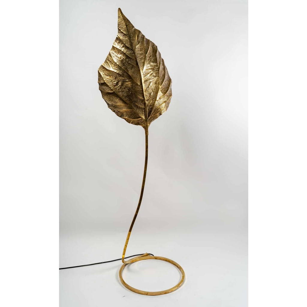 Lampadaire en métal doré de Borbi, Années 70 | Biron |||||||