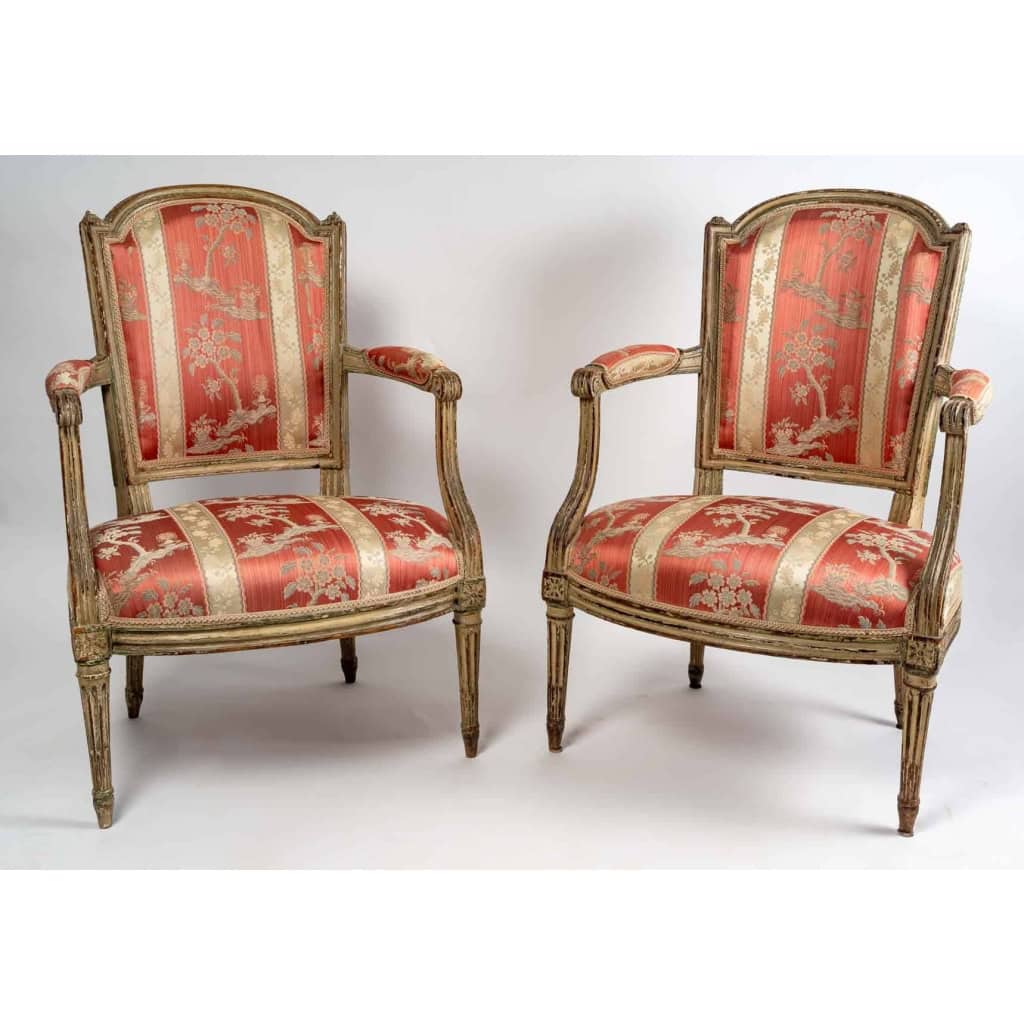 Paire de fauteuils d'époque Louis XVI (1774 - 1793)