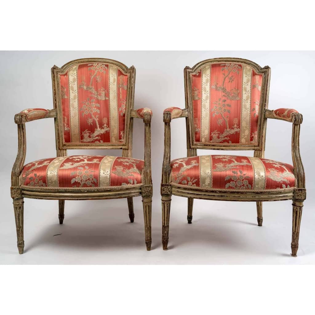 Paire de fauteuils d'époque Louis XVI (1774 - 1793)