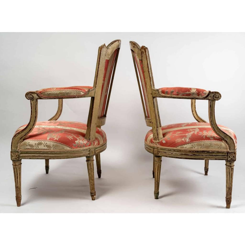 Paire de fauteuils d'époque Louis XVI (1774 - 1793)