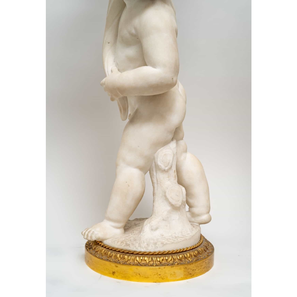 Paire de candélabres en marbre et bronze doré, Circa 1870 | Biron Paire de candélabres en marbre et bronze doré, Circa 1870