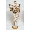 Paire de candélabres en marbre et bronze doré, Circa 1870 | Biron Paire de candélabres en marbre et bronze doré, Circa 1870