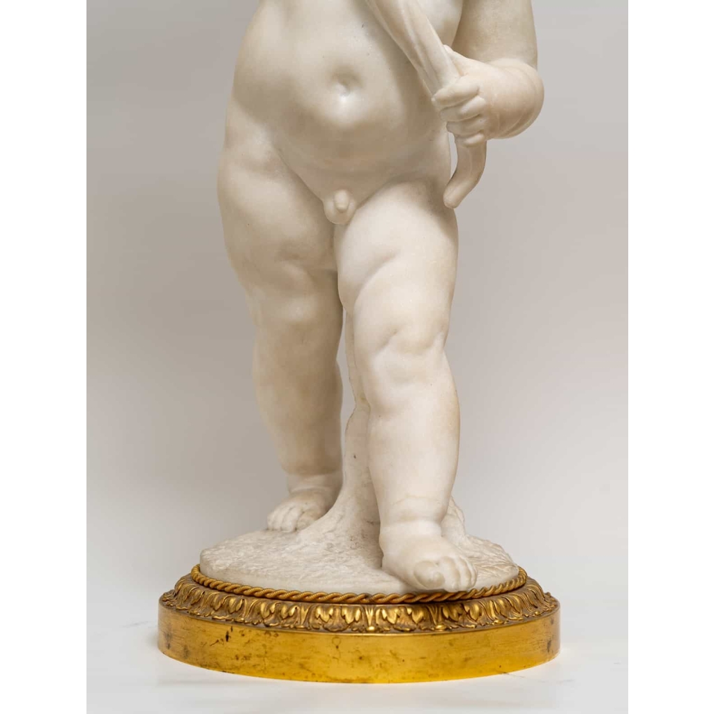 Paire de candélabres en marbre et bronze doré, Circa 1870 | Biron Paire de candélabres en marbre et bronze doré, Circa 1870