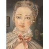 Pastel Figurant Madame de Pompadour