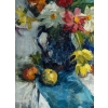 Bouquet De Fleurs et de fruits sur un entablement. Victor SIMONIN (1877-1946). | Biron Bouquet De Fleurs et de fruits sur un entablement. Victor SIMONIN (1877-1946).