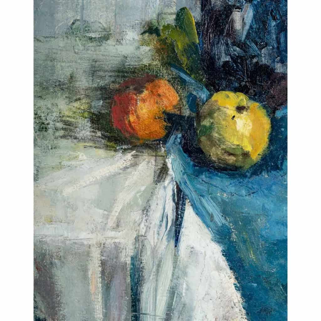 Bouquet De Fleurs et de fruits sur un entablement. Victor SIMONIN (1877-1946). | Biron Bouquet De Fleurs et de fruits sur un entablement. Victor SIMONIN (1877-1946).