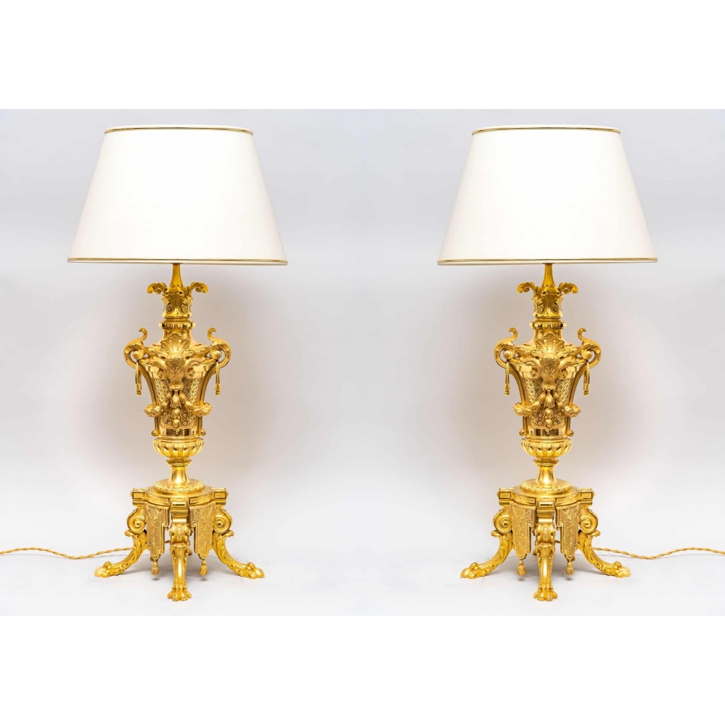 Paire de lampes, Circa 1870. | Biron |||||||||||||