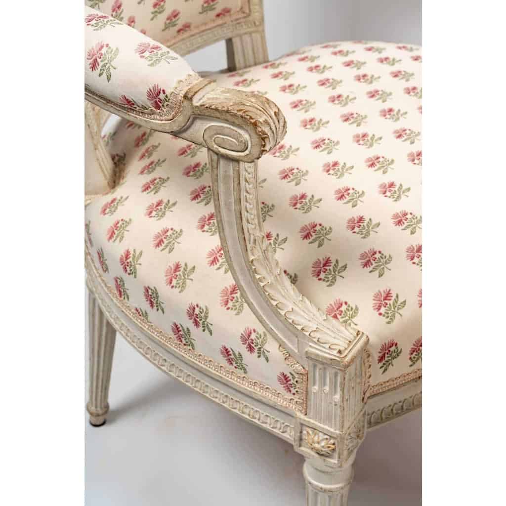 Paire de fauteuils d’époque Louis XVI (1774 – 1793). | Biron Paire de fauteuils d'époque Louis XVI (1774 - 1793).