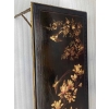 1970′ Table Basse Double Piétement Bronze Modèle Bambou Maison Baguès Laque De Chine 112 x 54 x H 38 cm