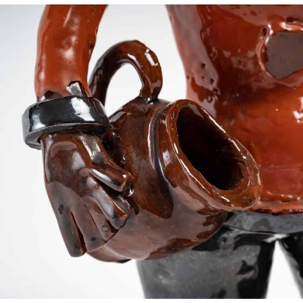 Petit potier en céramique par Nicole Giroud | Biron Petit potier en céramique par Nicole Giroud