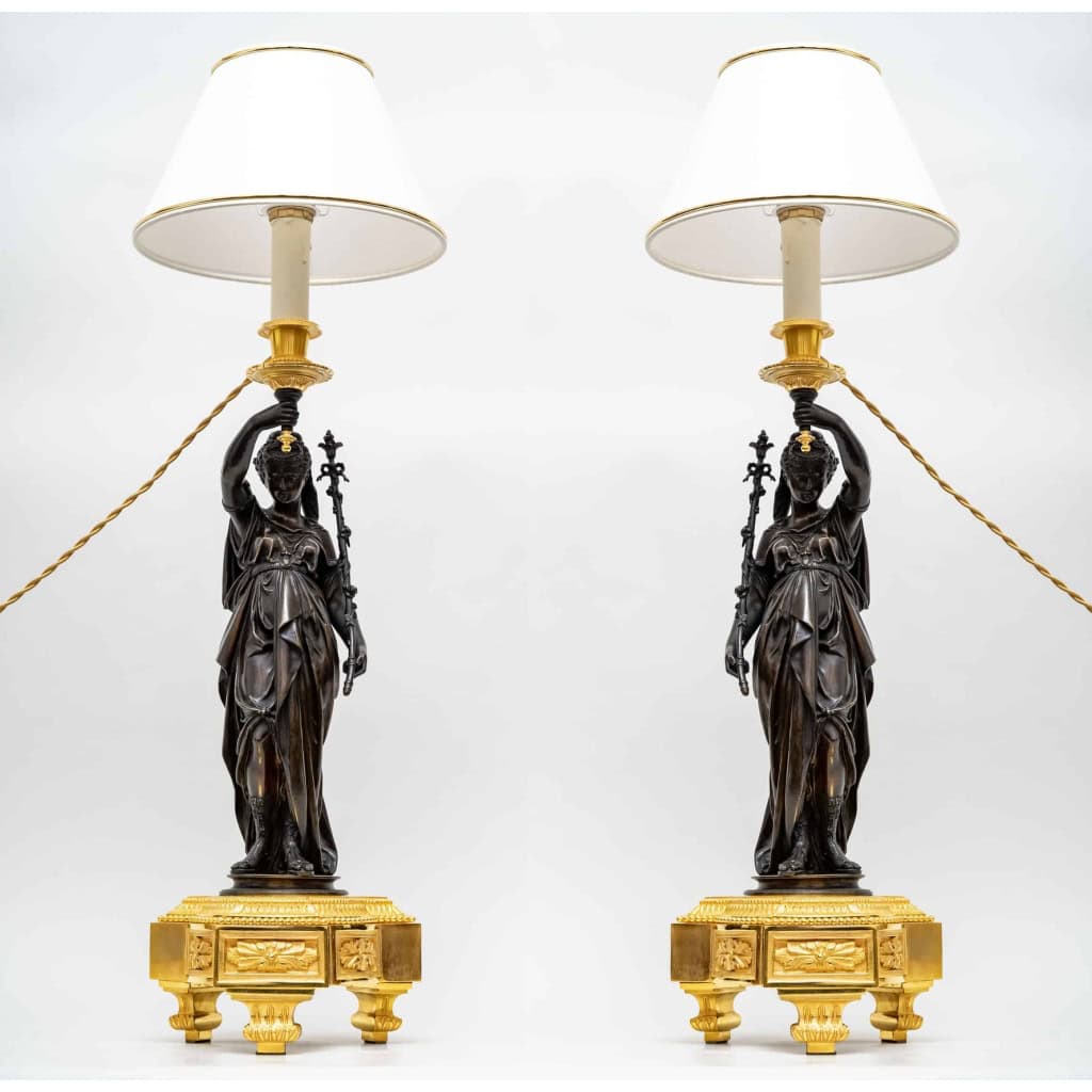 Paire de lampes, Circa 1870. | Biron |||||||||||||