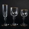 Baccarat Service Normandie Filet Doré | Biron Baccarat Service Normandie Filet Doré