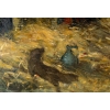 « Les blés » sur isorel signee et datée1940 par Fritz Pumpin | Biron "Les blés" sur isorel signee et datée1940 par Fritz Pumpin