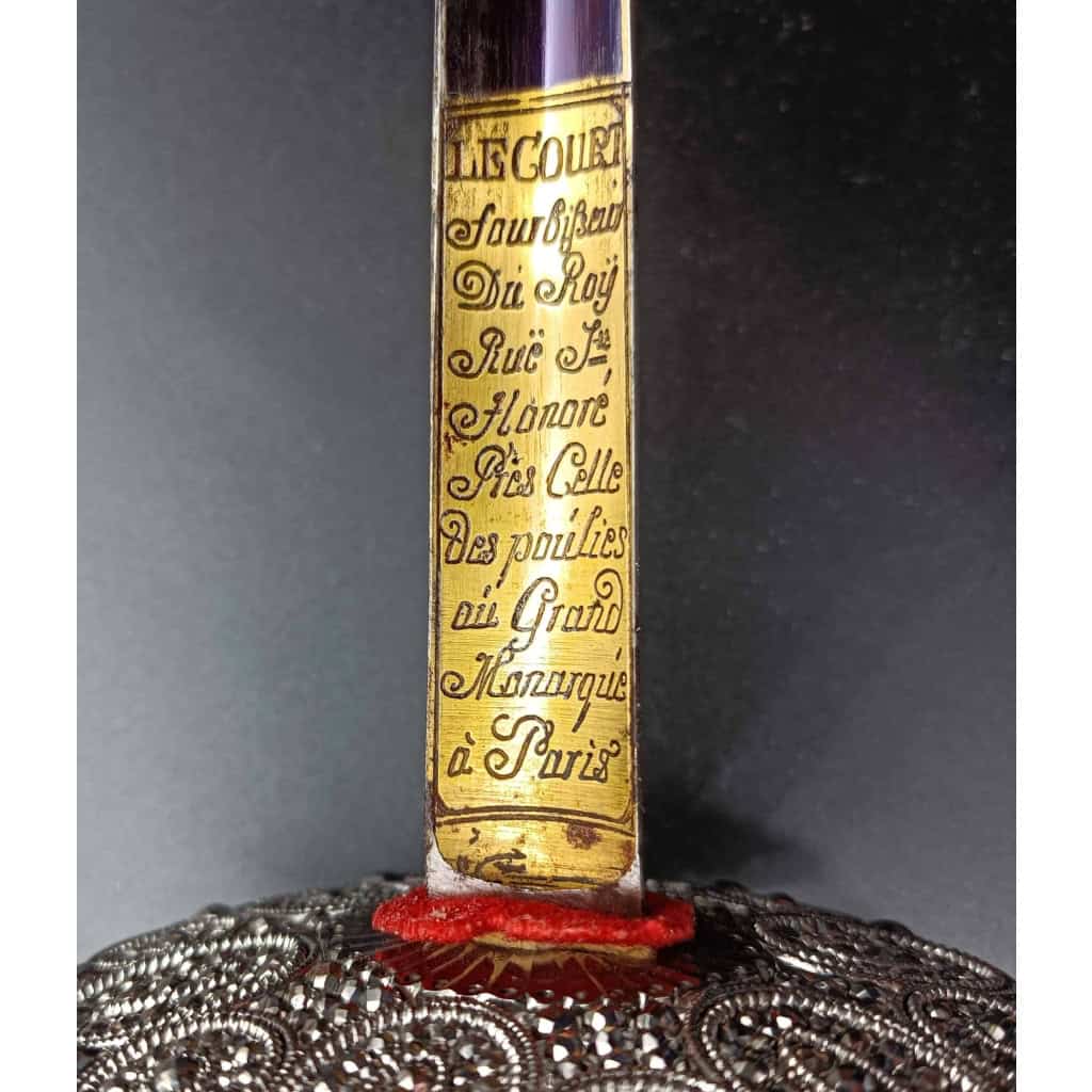 LUXUEUSE EPEE DE COUR, VERS 1780/85 | Biron LUXUEUSE EPEE DE COUR, VERS 1780/85