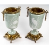 Paire de vases aux échassiers en céladon, pâte sur pâte, XIXème siècle | Biron Paire de vases aux échassiers en céladon, pâte sur pâte, XIXème siècle