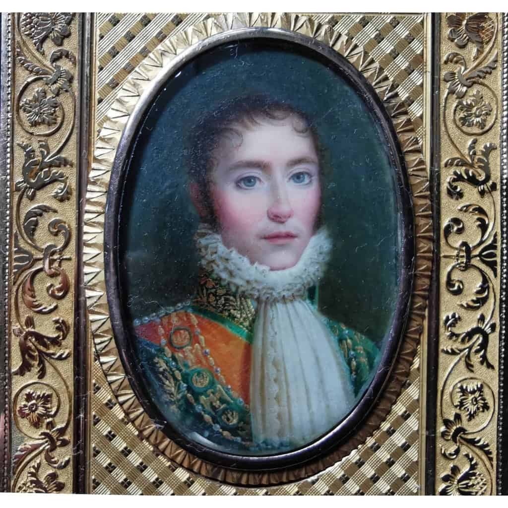 TABATIERE EN OR – MINIATURE EUGENE DE BEAUHARNAIS, C. 1805 | Biron TABATIERE EN OR – MINIATURE EUGENE DE BEAUHARNAIS, C. 1805