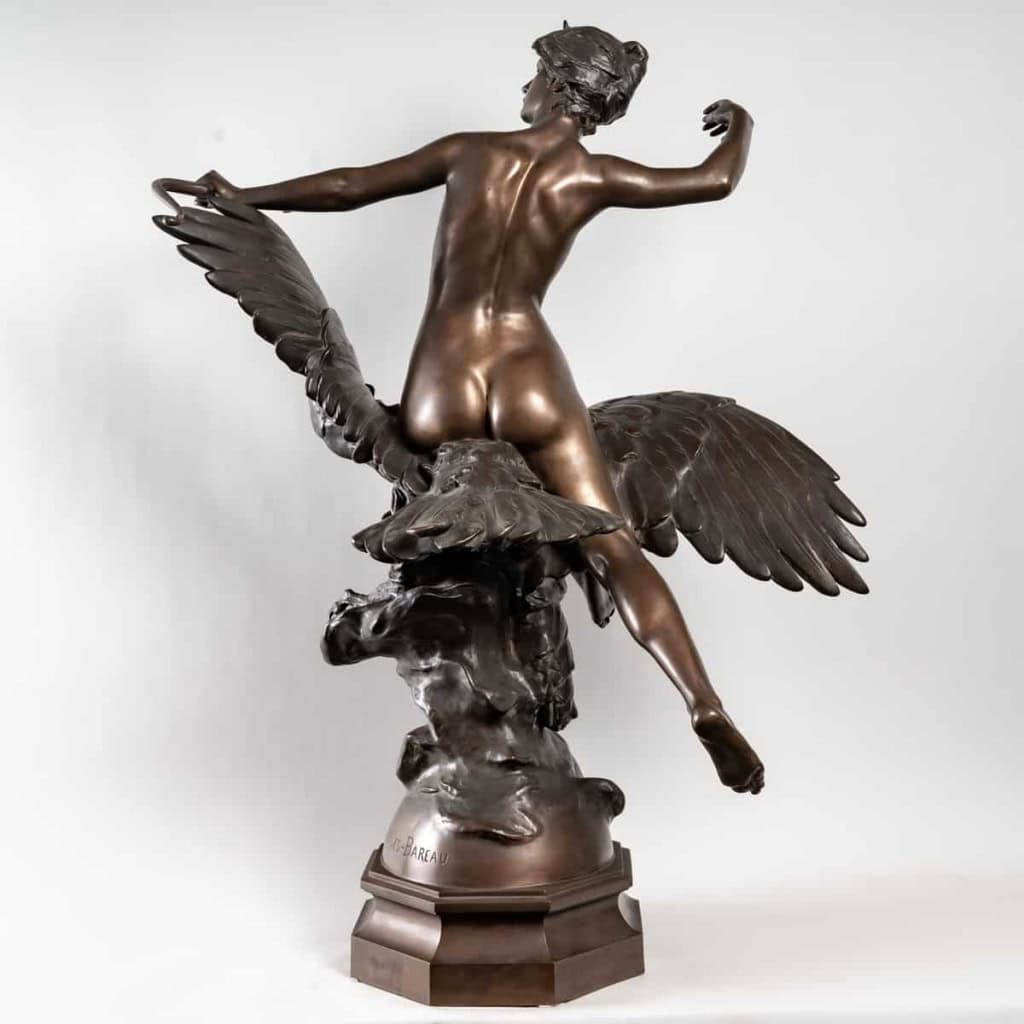 Diane chevauchant un aigle par Georges Marie Valentin BAREAU, Circa 1920 | Biron Diane chevauchant un aigle par Georges Marie Valentin BAREAU, Circa 1920
