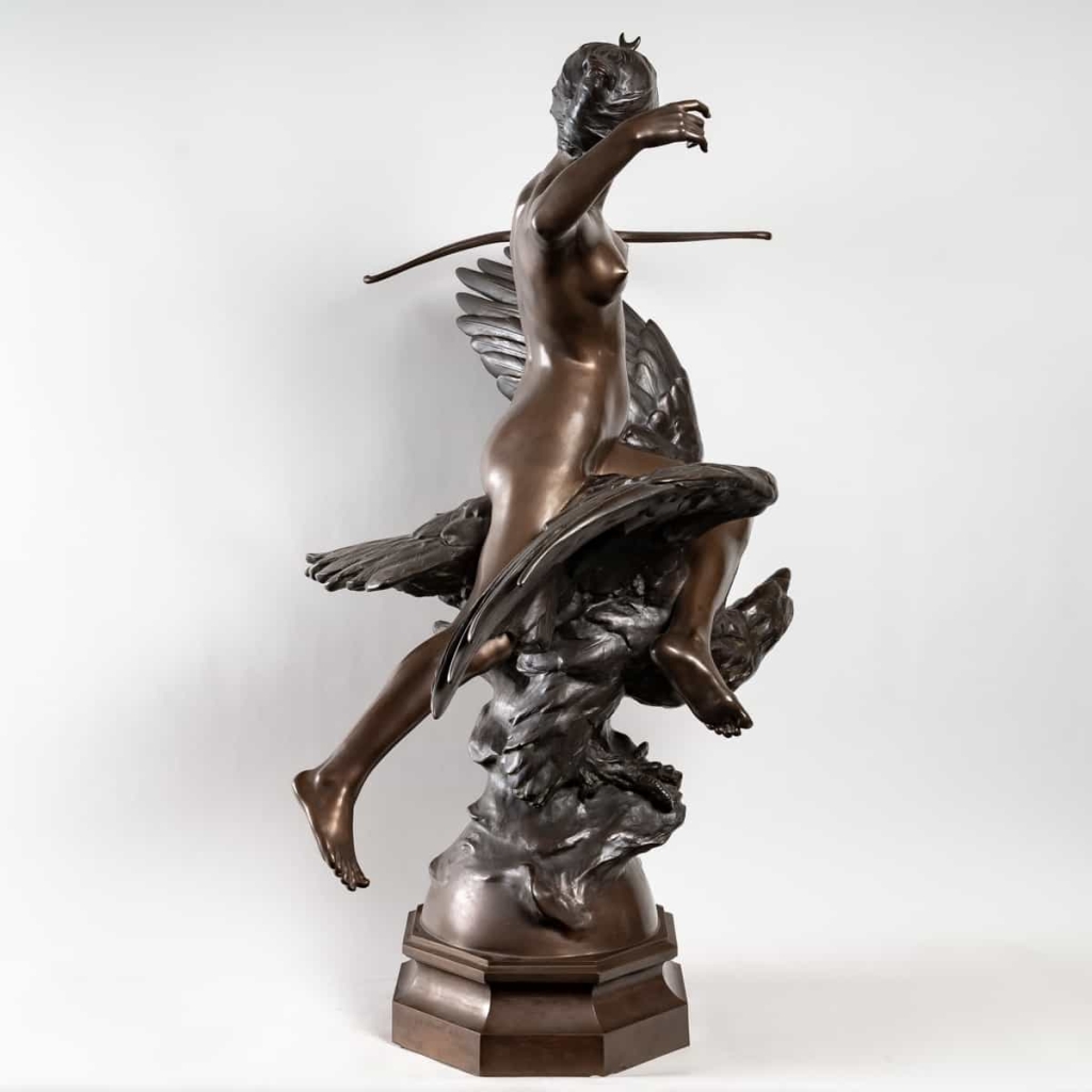Diane chevauchant un aigle par Georges Marie Valentin BAREAU, Circa 1920 | Biron Diane chevauchant un aigle par Georges Marie Valentin BAREAU, Circa 1920