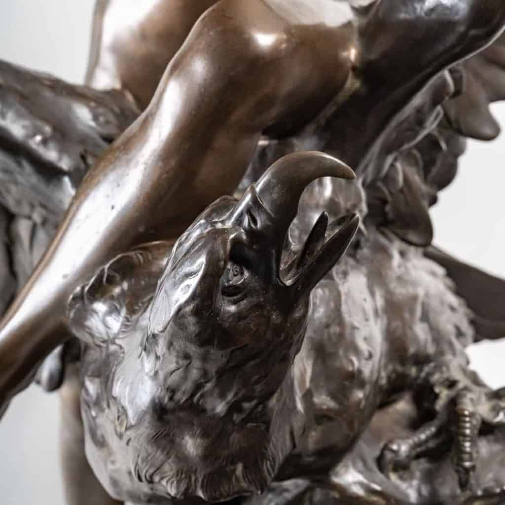 Diane chevauchant un aigle par Georges Marie Valentin BAREAU, Circa 1920 | Biron Diane chevauchant un aigle par Georges Marie Valentin BAREAU, Circa 1920