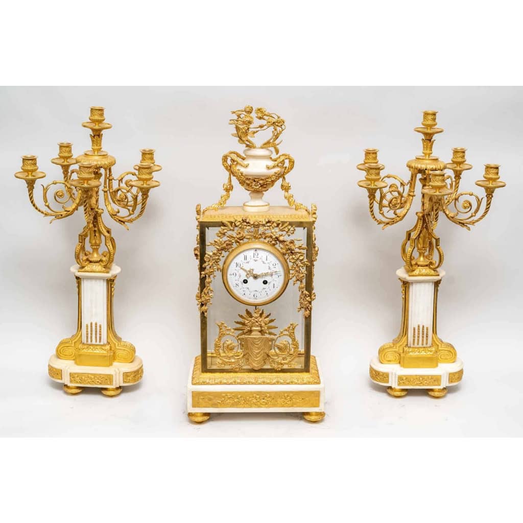Garniture de cheminée, Circa 1860. | Biron Garniture de cheminée, Circa 1860.