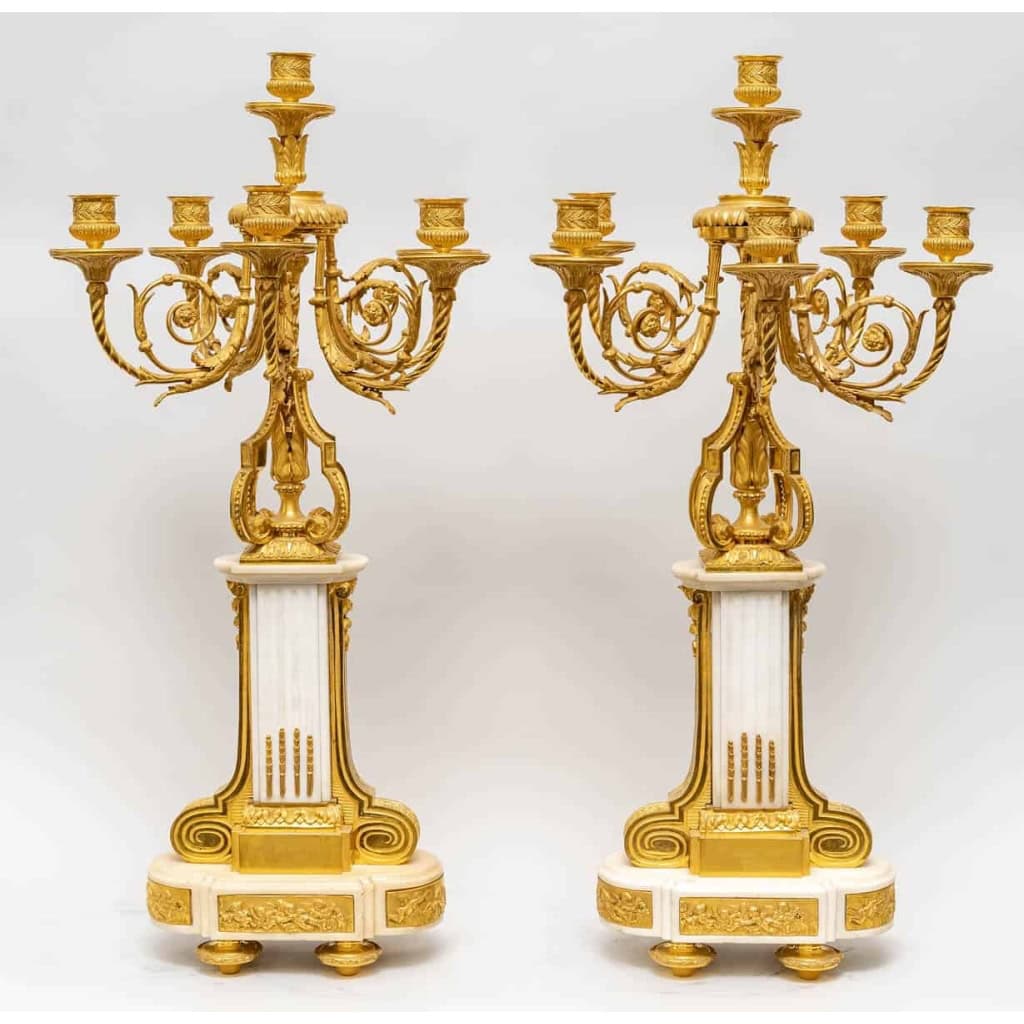 Garniture de cheminée, Circa 1860. | Biron Garniture de cheminée, Circa 1860.