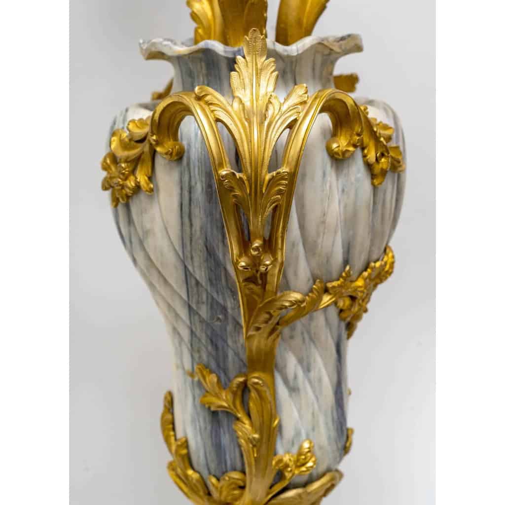 Paire de candélabres Louis XV par Henri VIAN, Circa 1890.