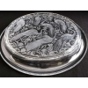 Lalique France : Plateau rond « NIGERIA » | Biron Lalique France : Plateau rond "NIGERIA"