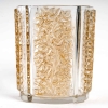 Vase « Quatre Panneaux » verre blanc patiné sépia de René LALIQUE | Biron ||||||||||