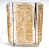 Vase « Quatre Panneaux » verre blanc patiné sépia de René LALIQUE | Biron Vase "Quatre Panneaux" verre blanc patiné sépia de René LALIQUE