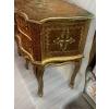 1950/70 Paire De Chevets Italiens Bois Doré 47 X 30 X H 59 cm