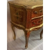 1950/70 Paire De Chevets Italiens Bois Doré 47 X 30 X H 59 cm
