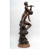 Homme à l'enfant par Gaston VEUVENOT-LEROUX, Circa 1920.