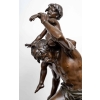 Homme à l'enfant par Gaston VEUVENOT-LEROUX, Circa 1920.