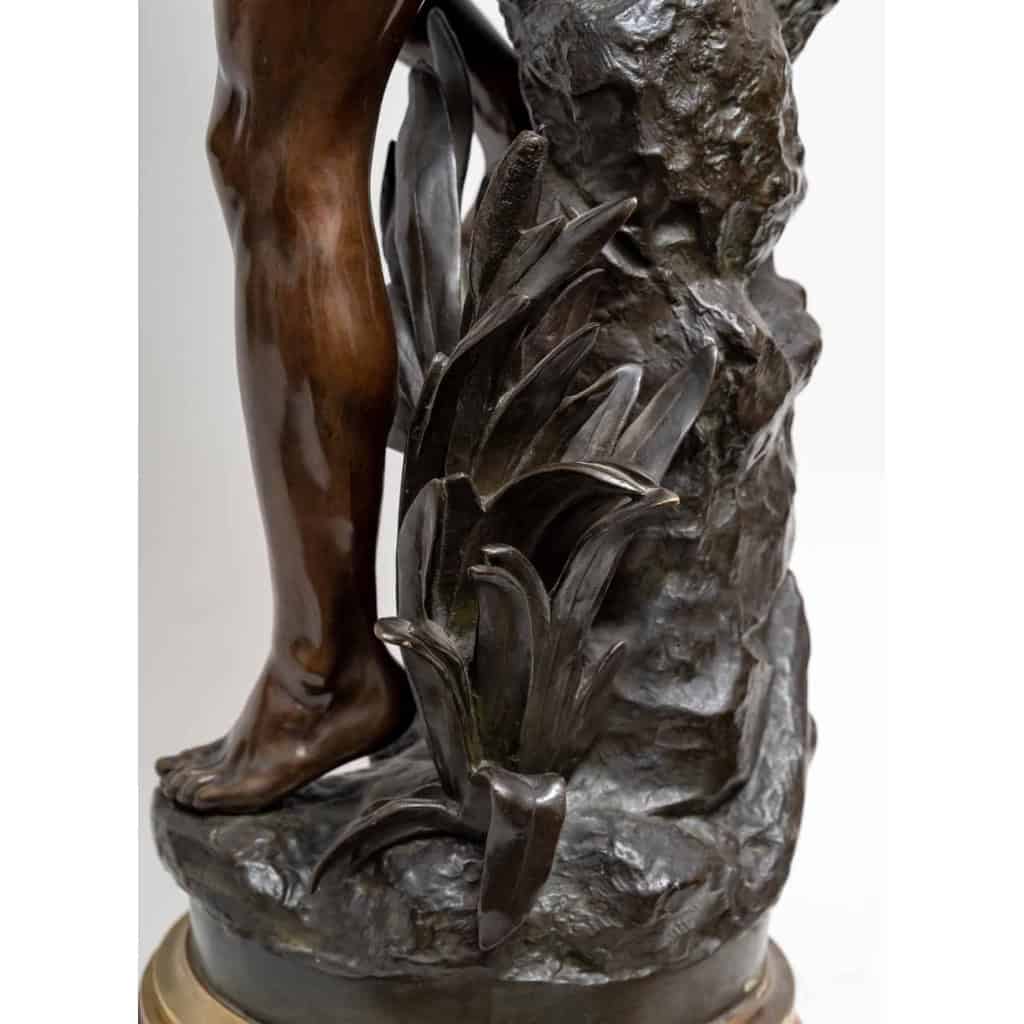 Homme à l'enfant par Gaston VEUVENOT-LEROUX, Circa 1920.