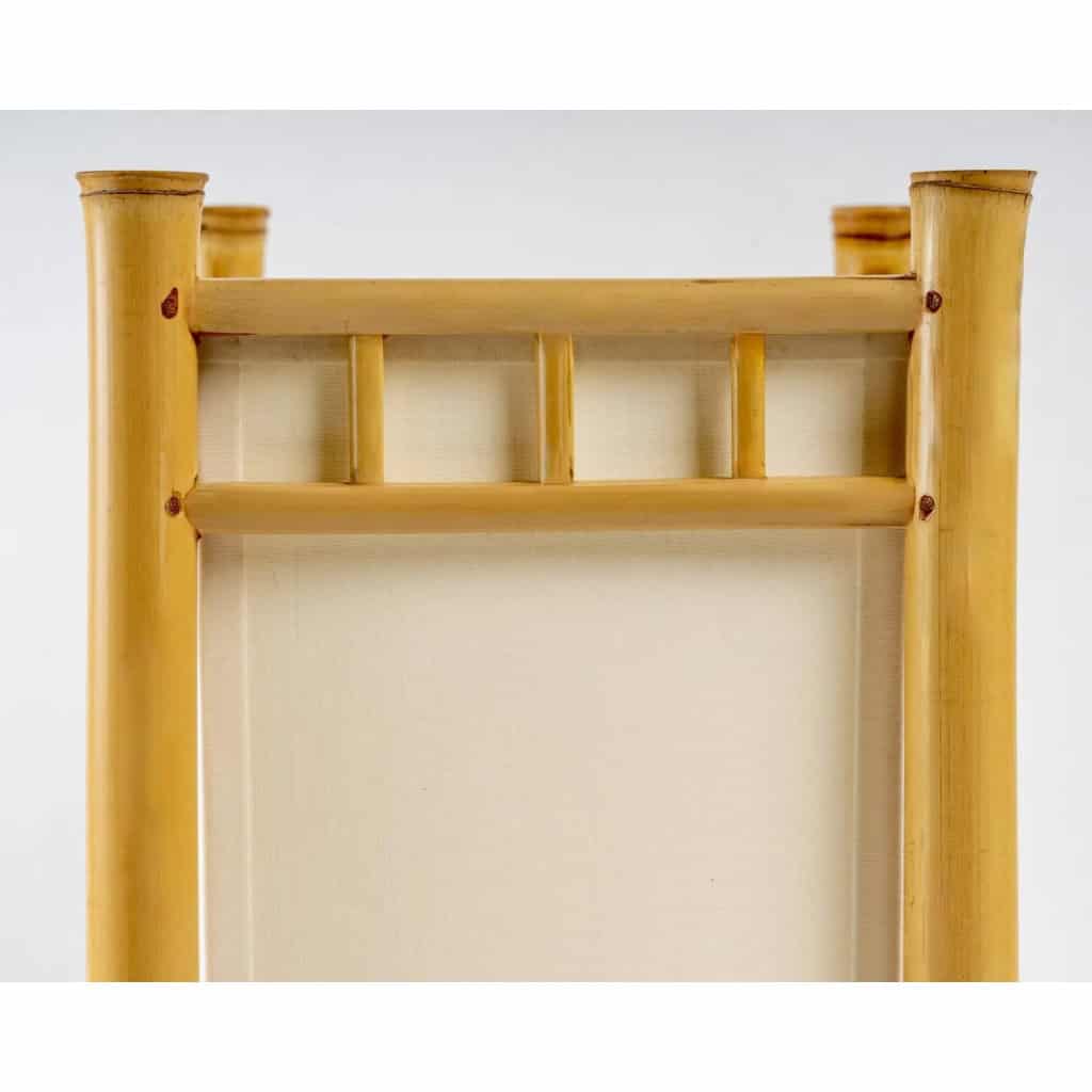 1960 Paire de lampes en Bambou Louis Sognot | Biron 1960 Paire de lampes en Bambou Louis Sognot