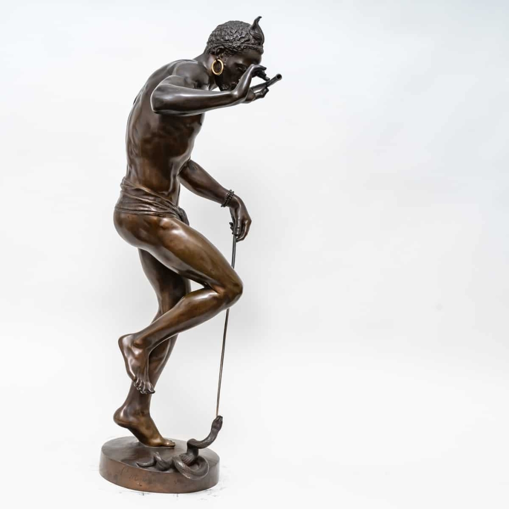 Le charmeur de serpent par Charles-Arthur BOURGEOIS, Circa 1870