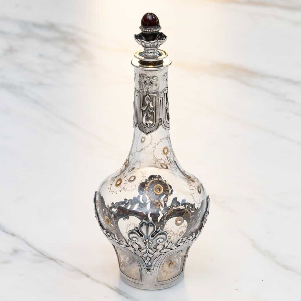 Lucien BONVALLET et CARDEILHAC : Service à liqueur en argent | Biron Lucien BONVALLET et CARDEILHAC : Service à liqueur en argent