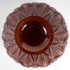 Vase "Malesherbes" verre ambre patiné blanc de René LALIQUE