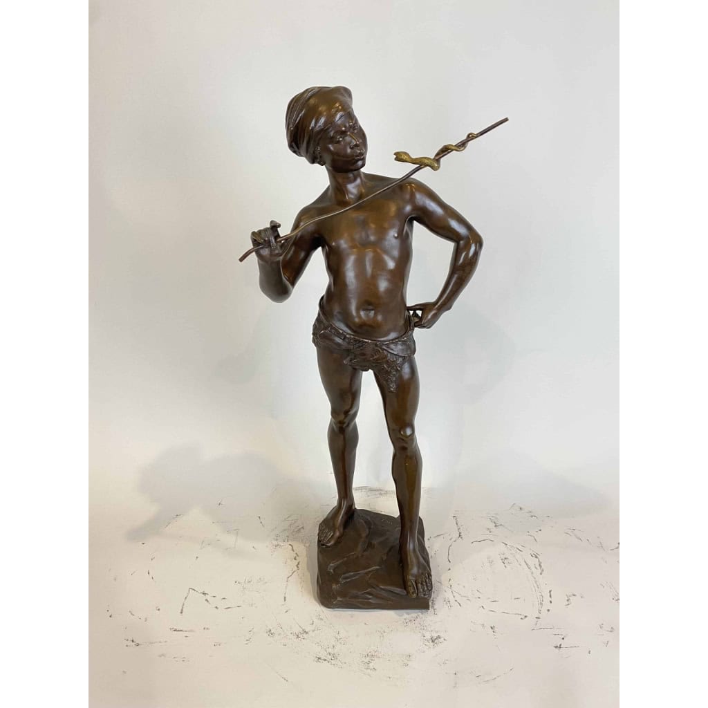 Le charmeur de serpent par Adolphe Jean LAVERGNE (1863-1928) 2