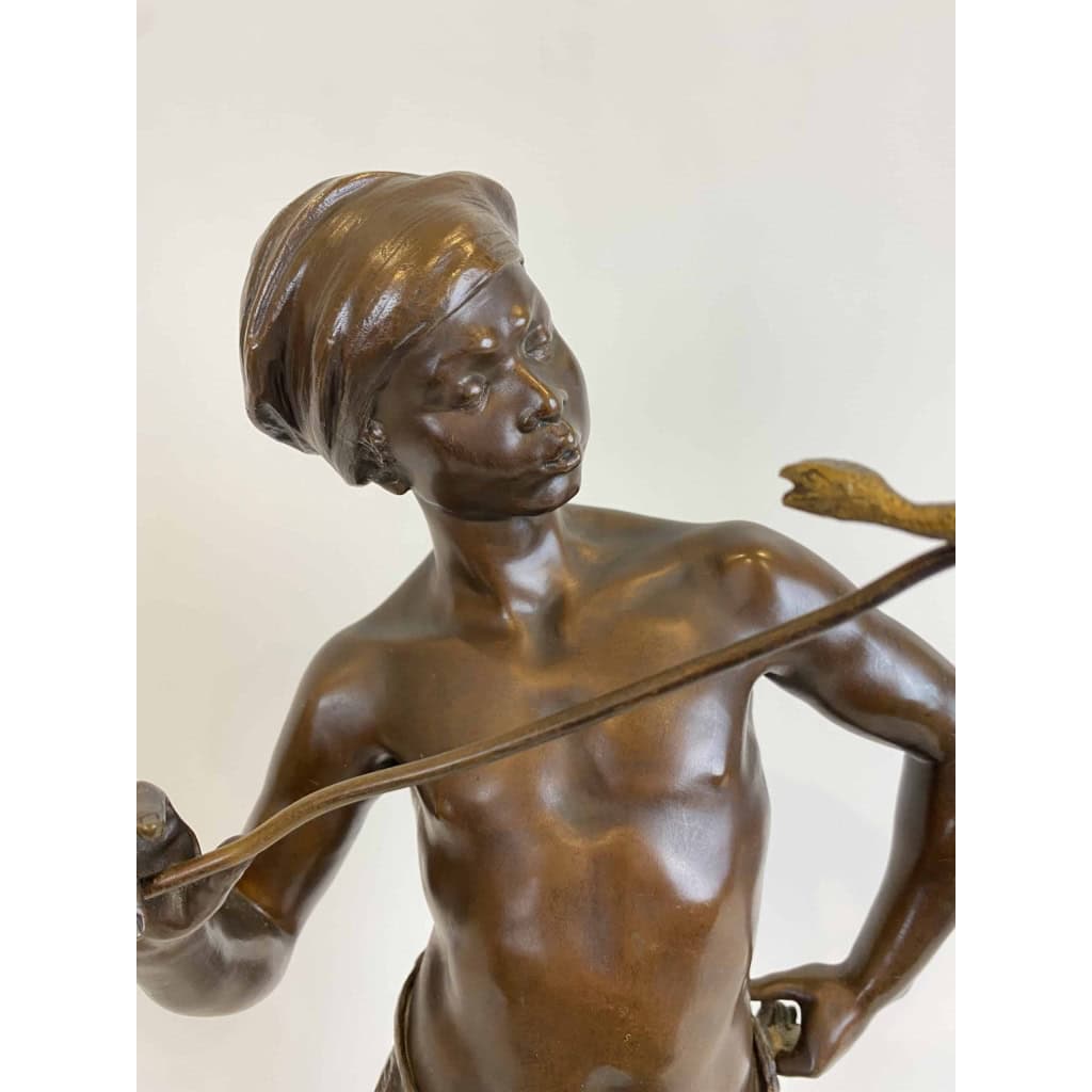 Le charmeur de serpent par Adolphe Jean LAVERGNE (1863-1928) 4