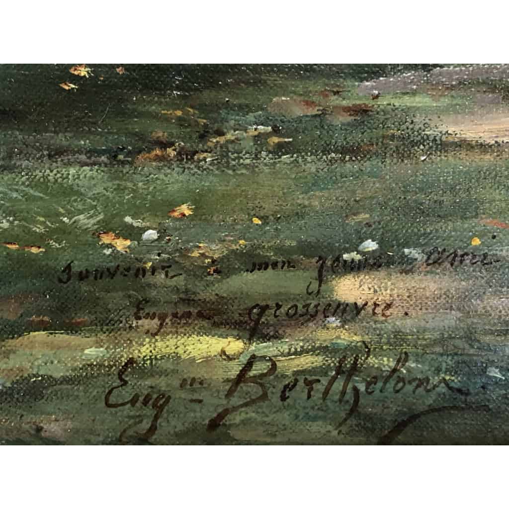 BERTHELON Eugène Vue sur Etretat en 1897 Huile signée datée 1897 Certificat d’authenticité | Biron BERTHELON Eugène Vue sur Etretat en 1897 Huile signée datée 1897
