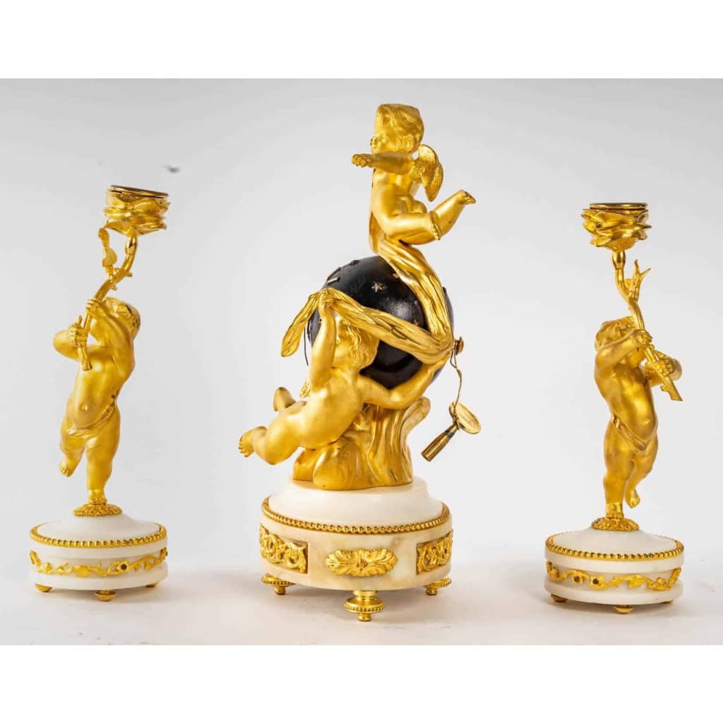 Miniature garniture de cheminée fin XIXème siècle | Biron Miniature garniture de cheminée fin XIXème siècle