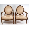 Paire de fauteuils Louis XVI. Fin XVIIIème.