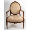 Paire de fauteuils Louis XVI. Fin XVIIIème.