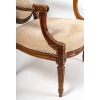 Paire de fauteuils Louis XVI. Fin XVIIIème.