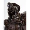 Enfant sur buffle, bois avec incrustations de lamelles métalliques, Chine. | Biron Enfant sur buffle, bois avec incrustations de lamelles métalliques, Chine.