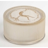 Boîte "Une Figurine et Bouquet" verre blanc patiné sépia de René LALIQUE