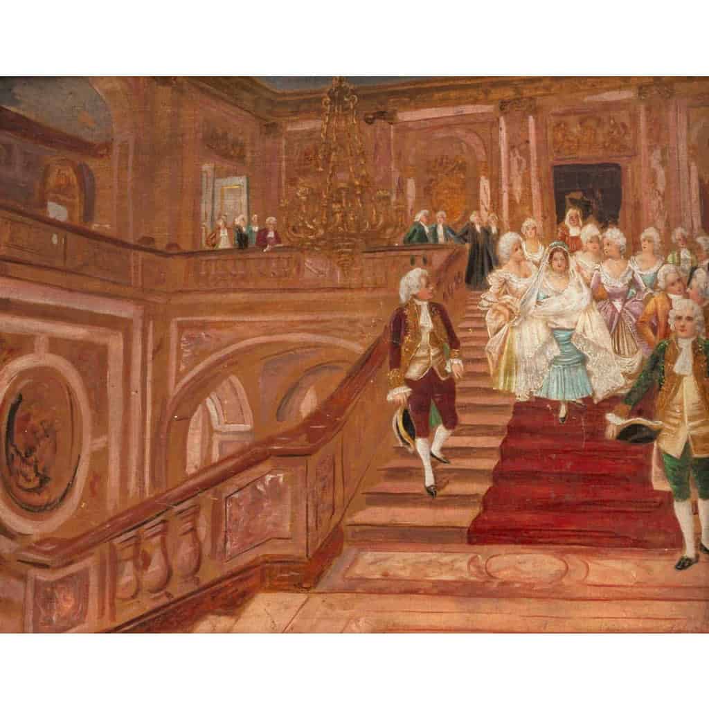 Paire de tableaux huile sur toile fin XIXème siècle | Biron Paire de tableaux huile sur toile fin XIXème siècle