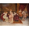 Paire de tableaux huile sur toile fin XIXème siècle | Biron Paire de tableaux huile sur toile fin XIXème siècle