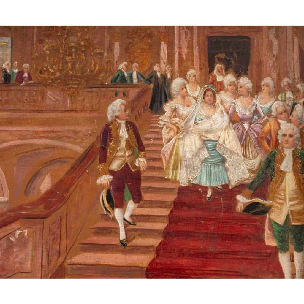 Paire de tableaux huile sur toile fin XIXème siècle | Biron Paire de tableaux huile sur toile fin XIXème siècle